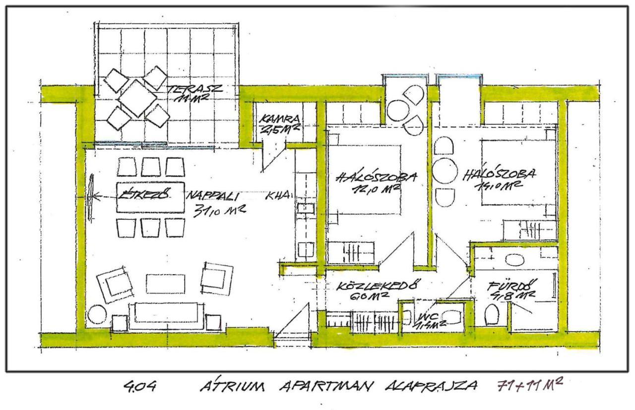 Atrium Apartman Heviz Mit Panoramaterrasse Und Tiefgarage Экстерьер фото